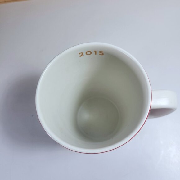 Starbucks Coffee Cup Mug 2015 Red Christmas Holiday 16oz Mug - Picture 6 of 7